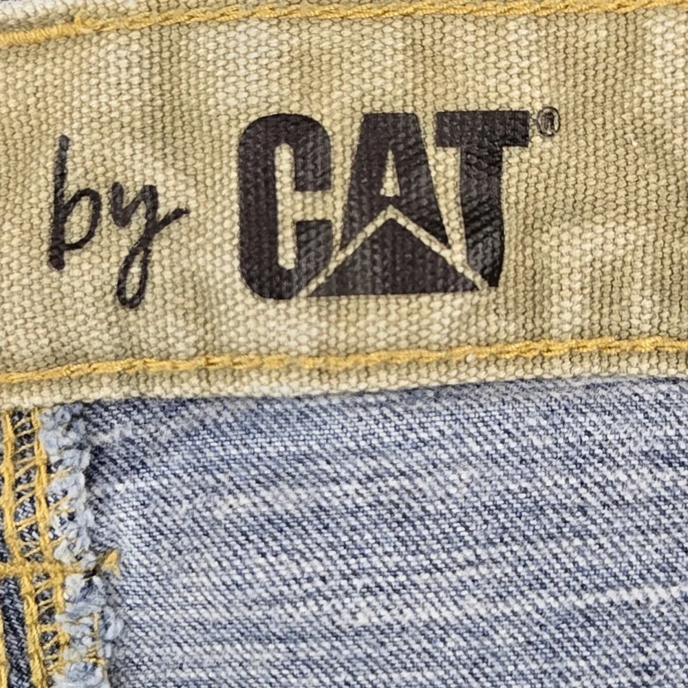 CAT Men Jeans 38X32 Blue Denim Workwear 27